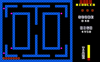 Worm Nibbler atari screenshot